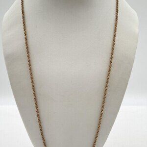 14k Yellow Gold Filled Rolo Chain; 22"; 6.1g